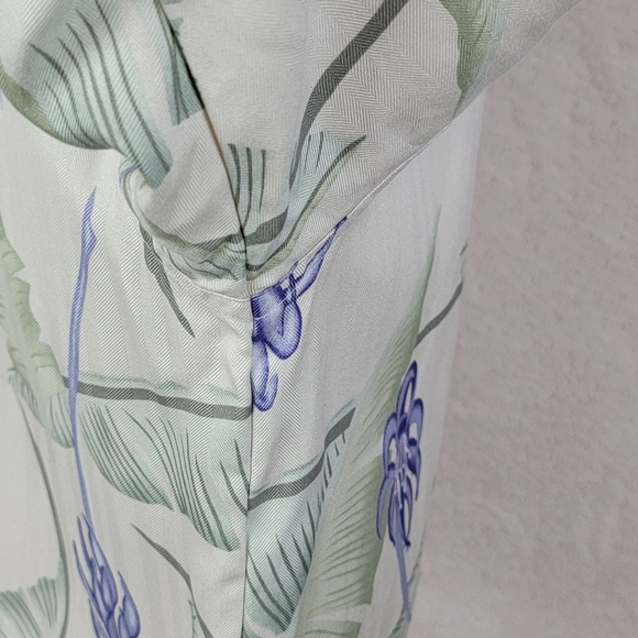 Tommy Bahama Multi Color Print Silk Short Sleeve Button Down Camp Shirt Sz L - Picture 8 of 10